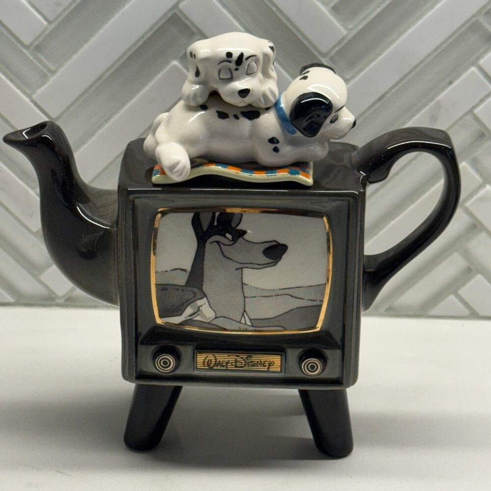 Vintage Disney Cardew Teapot 101 Dalmations Limited Teapot Signed Paul Cardew